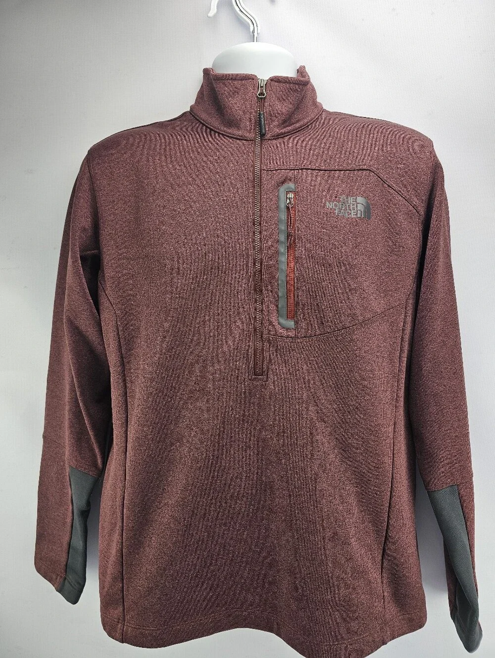 The North Face Canyonlands 1/2-Zip Fleece Pullover Maroon Mens Size Medium